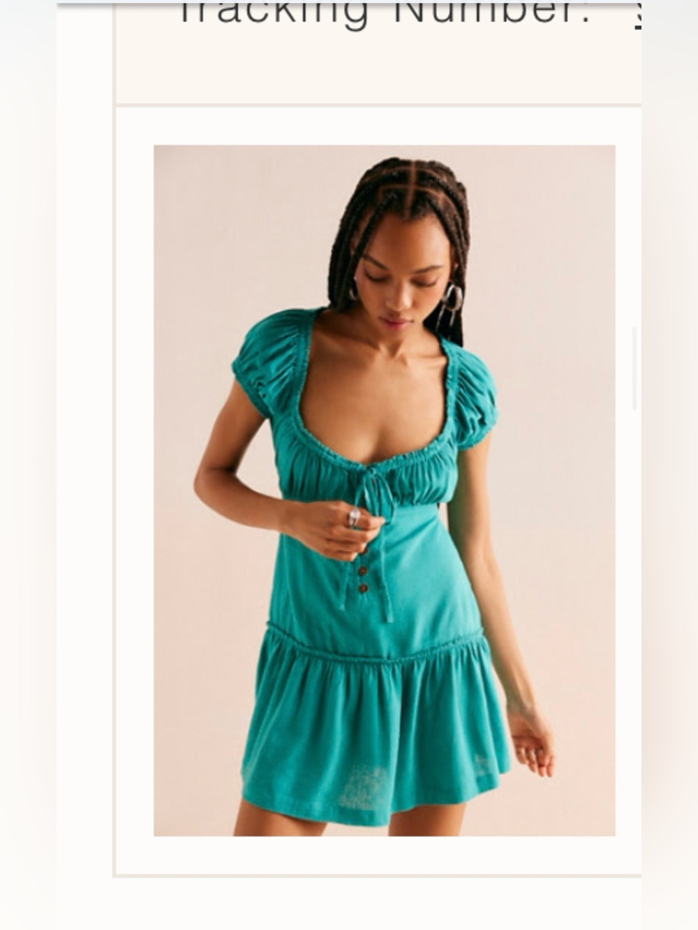 Free People Perri Linen Drop-Waist Mini SP